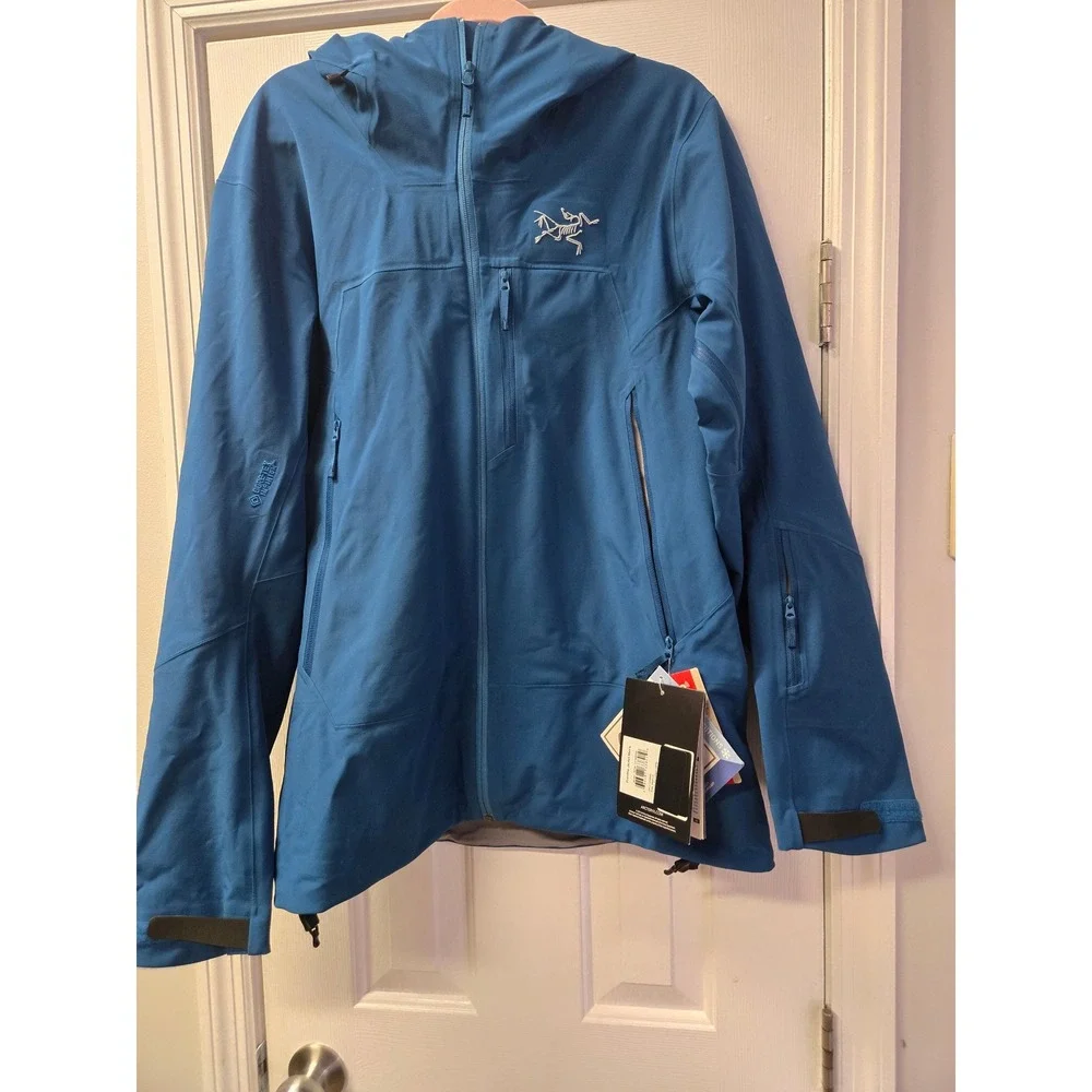Arcteryx Procline Mens Jacket Blue GORE-TEX INFINIUM Softshell Hooded 28738 NEW